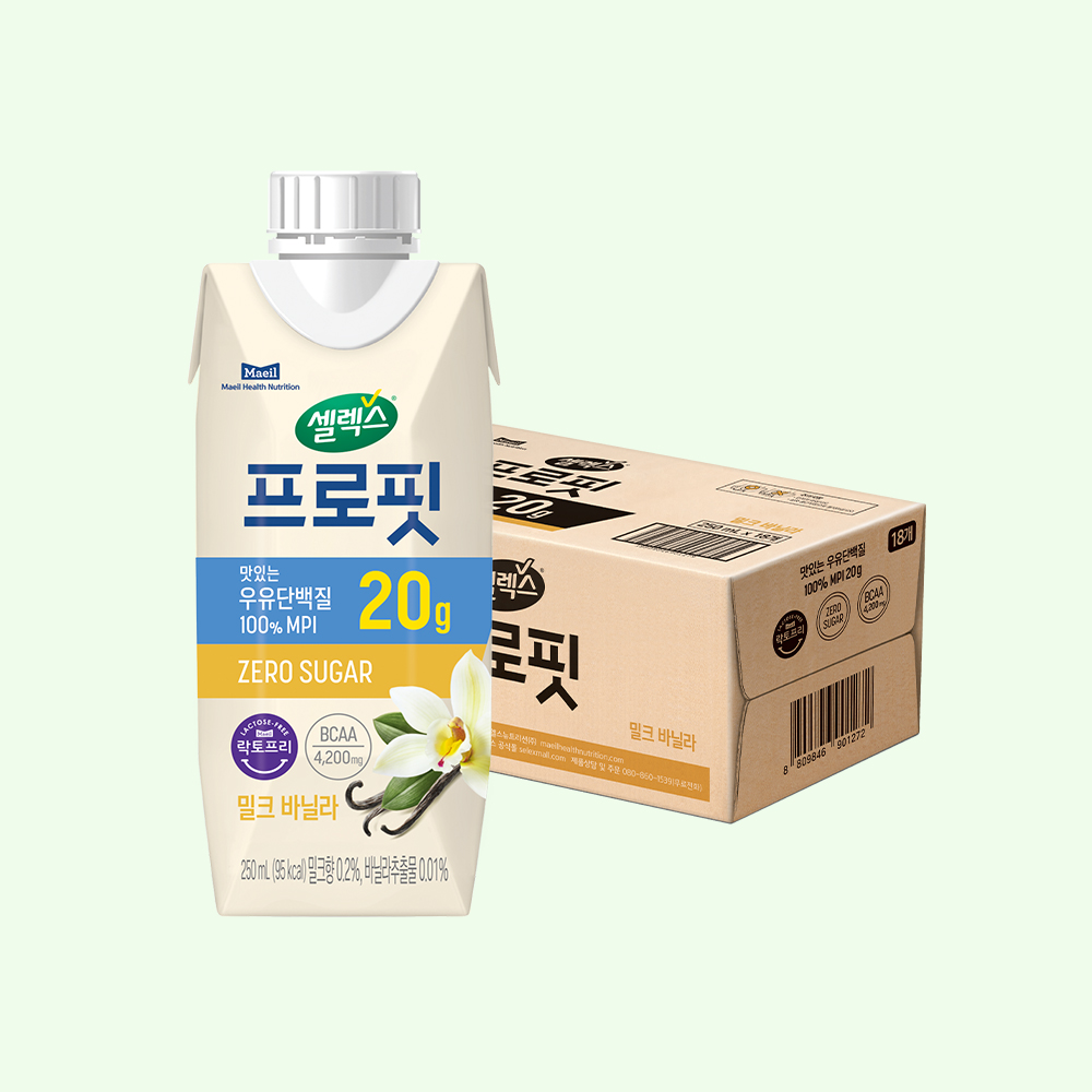 셀렉스 프로핏 완전단백질 드링크 골라담기 2박스 (총 36입)