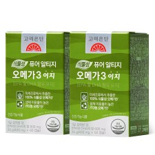 고려은단 식물성 퓨어 알티지 오메가3 이지 60캡슐, 2개