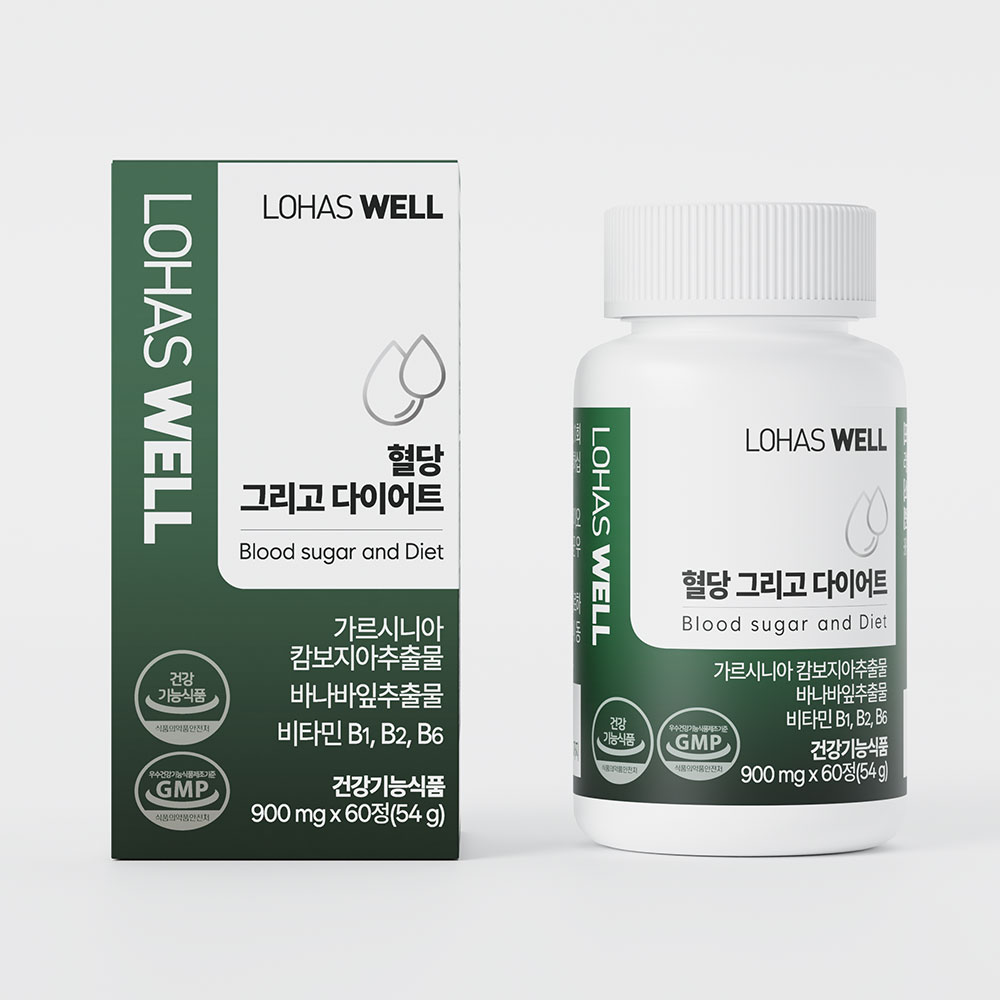 로하스웰 바나바잎 추출물 코로솔산 혈당케어 영양제 60정