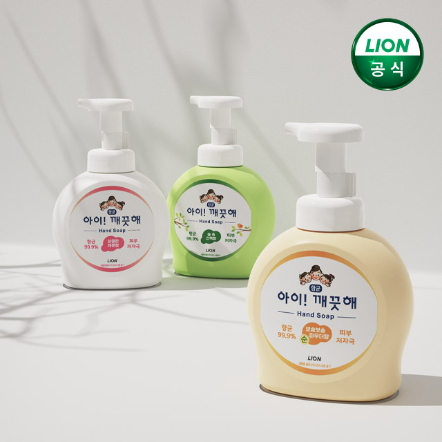 아이깨끗해 핸드워시 순향 450ml 리필 x 4개+100ml 리필/ 손세정제