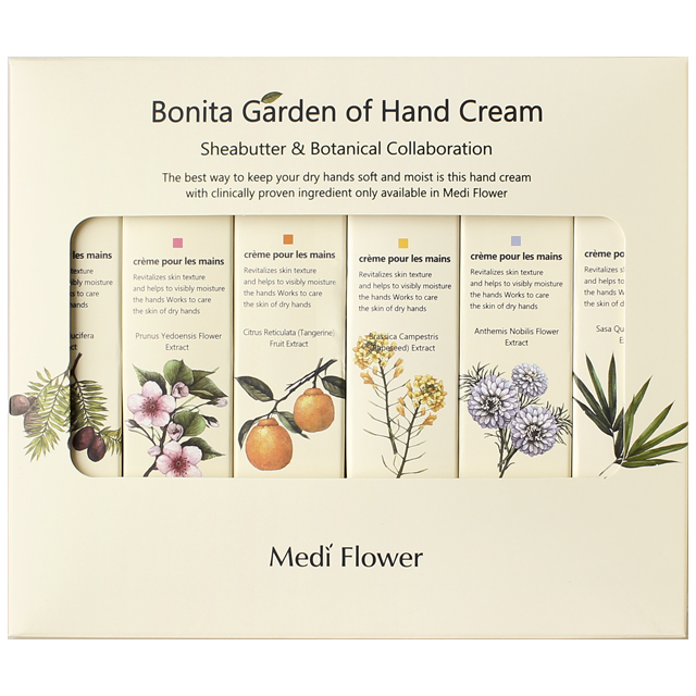 메디플라워 보니타가든 핸드크림 75ml 6종세트+쇼핑백/5+1