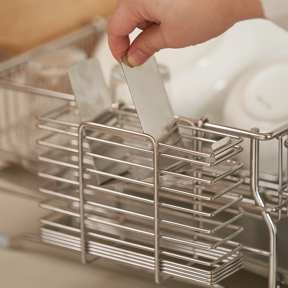 소벨 엠보형 연마제없는 올스텐 304 식기건조대 헤이븐 1단 베이직 정면형 가로형