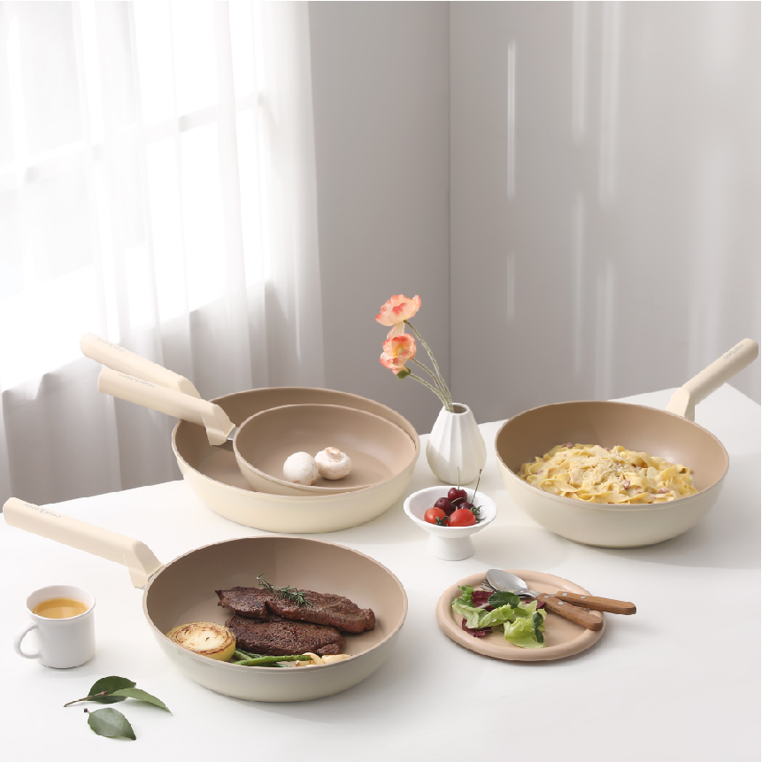 쿡앤쿡 아델 프라이팬 22cm 인덕션 IH 코팅 궁중팬