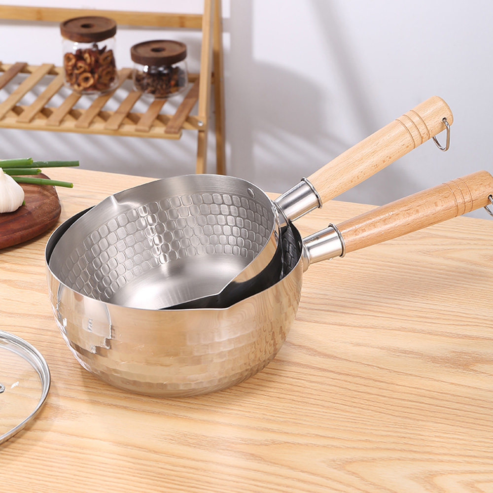 퀸센스 인덕션 스텐 IH 퓨어 함마톤 편수냄비 18cm